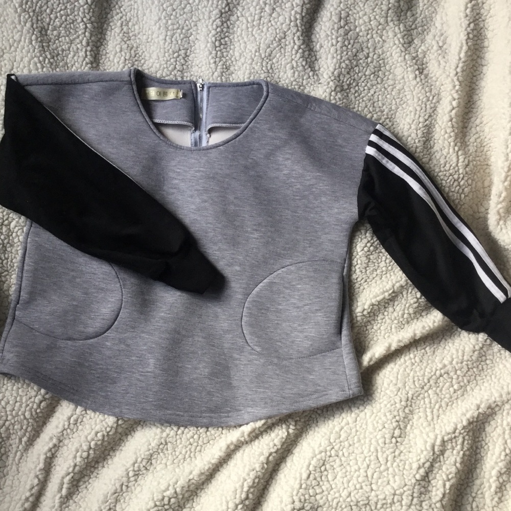 Korean sporty crop top